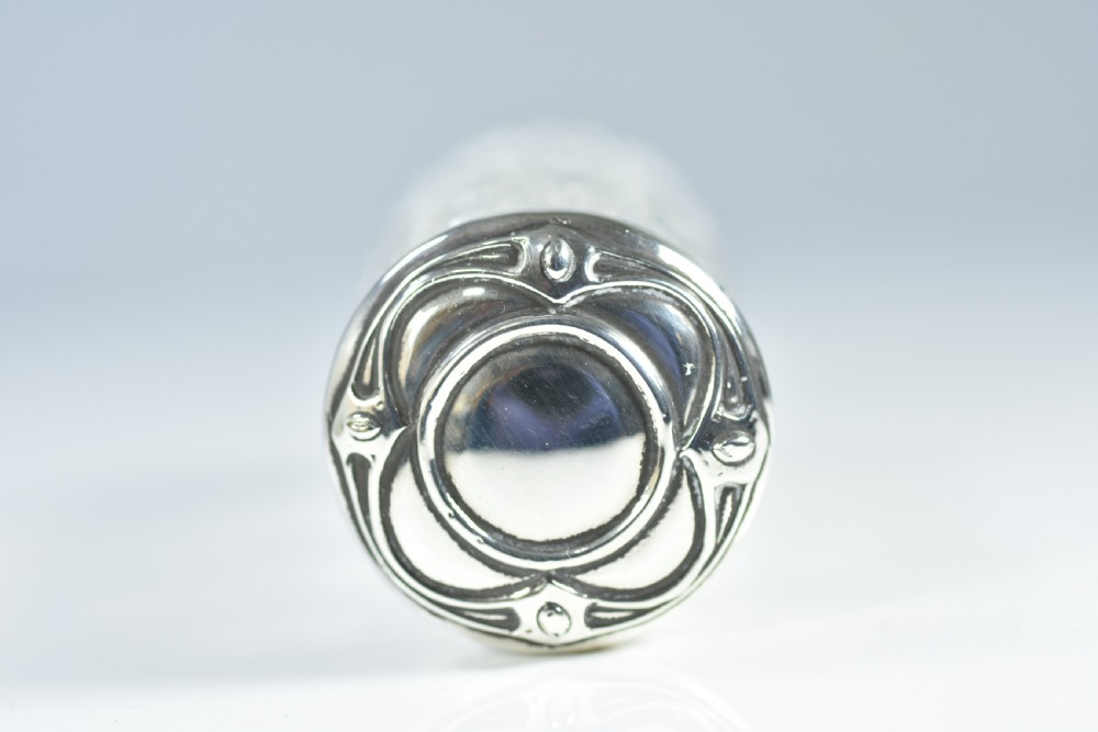 Beautiful Silver Top Secessionist Dressing Table Jar 1904 View V