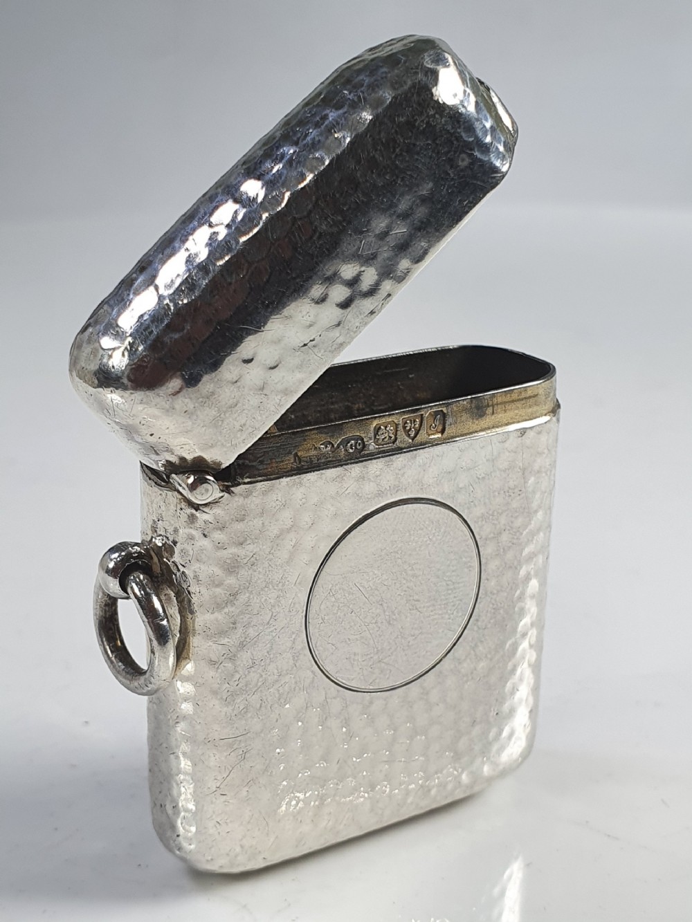 Sampson Mordan Fine Edwardian Silver Seamless Vesta By  c1909