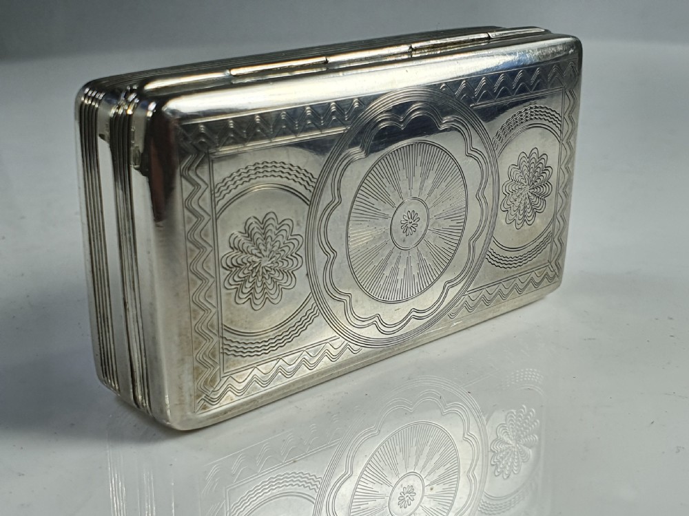 Superb Quality Dutch Silver Large Snuff Box c1836 View X