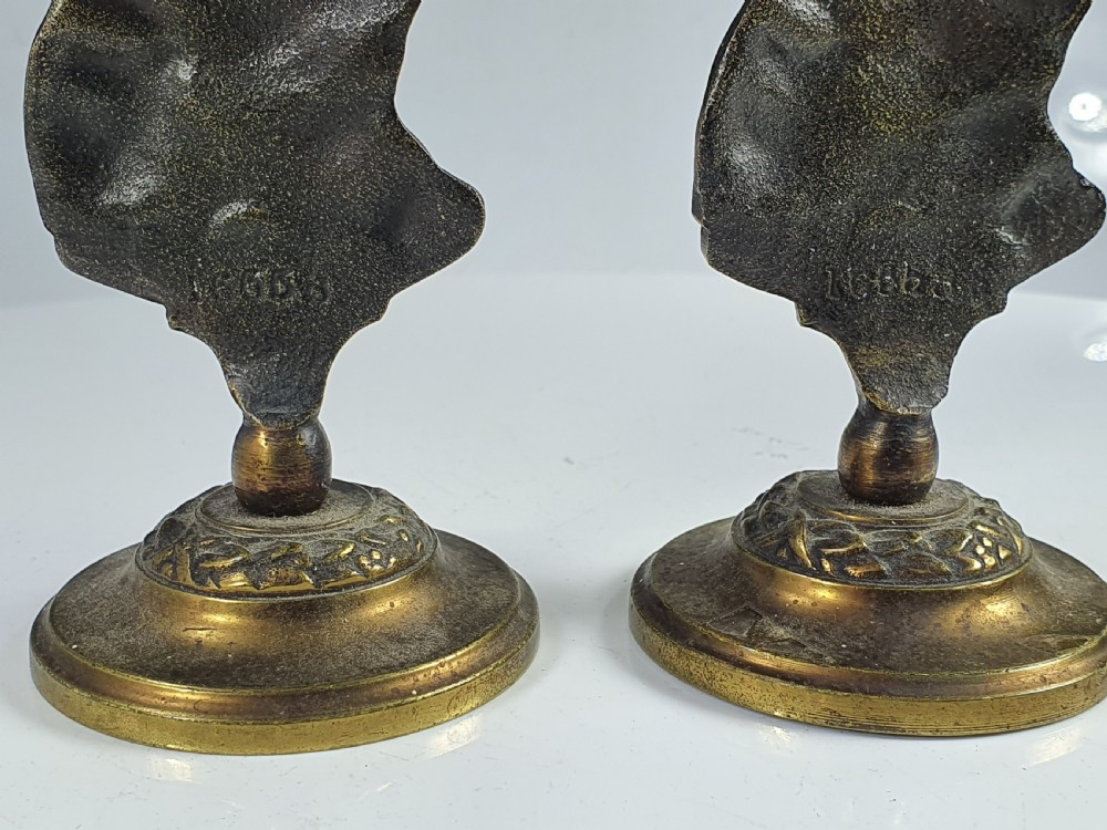 Rare Victorian Pair of Brass 