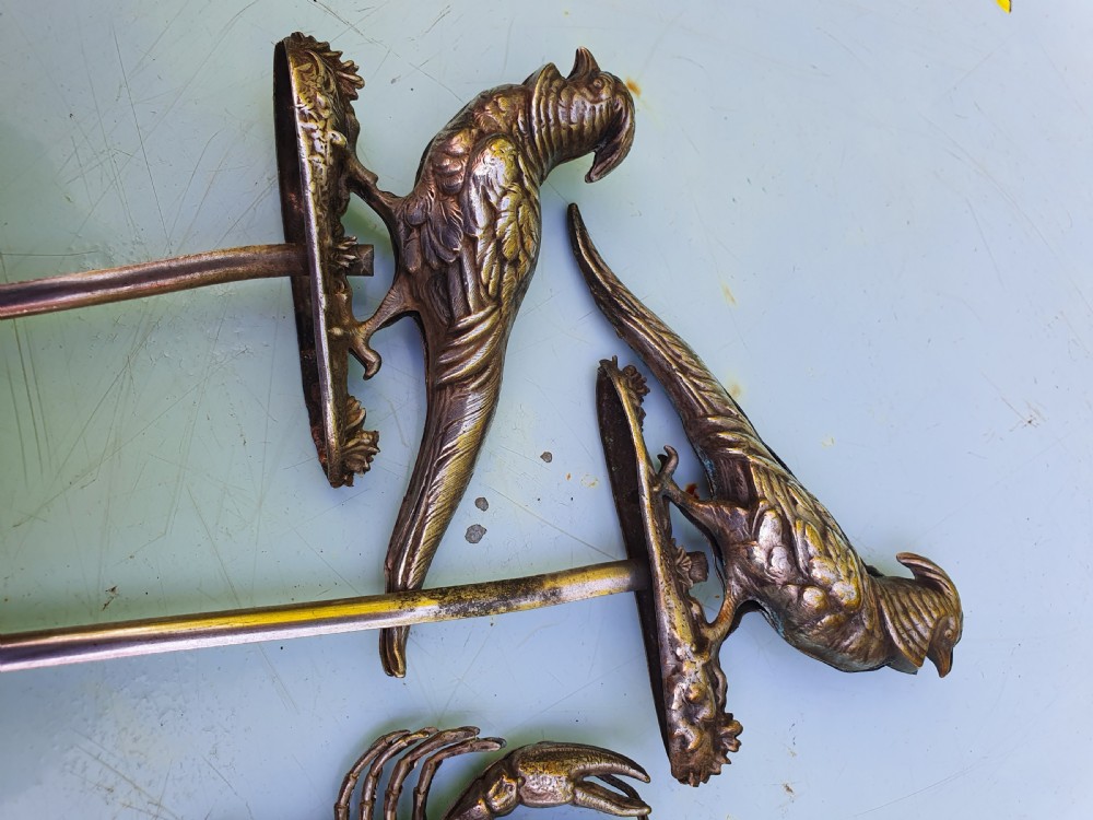 Rare Antique Set of 5 x French SP Skewers View V