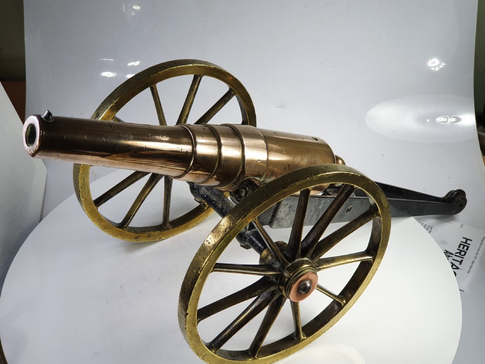Beautiful Huge  Antique Copper, Brass and Iron 'Long Cecil' Cannon 58cm View VI