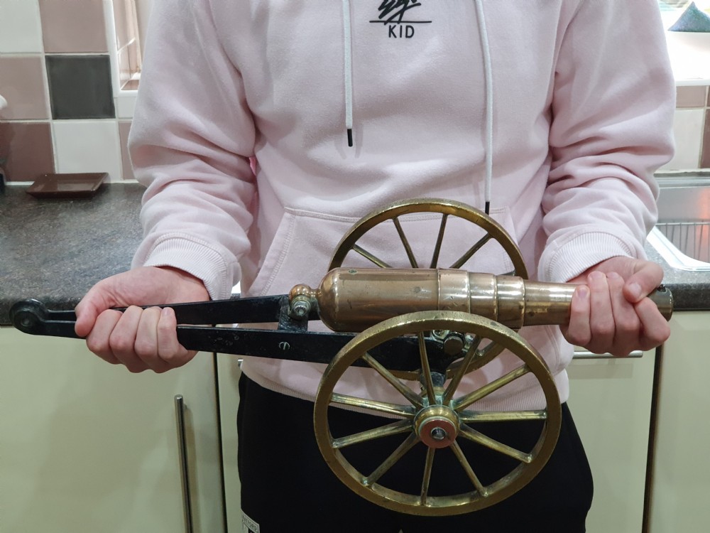 Beautiful Huge  Antique Copper, Brass and Iron 'Long Cecil' Cannon 58cm View XIV
