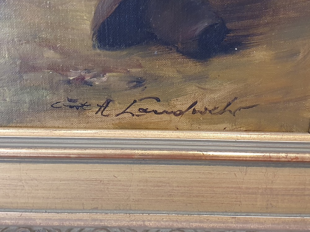 Super Quality Large Curt A.Landwehr (German) Oil Painting on Canvas c1920- 1988 View V