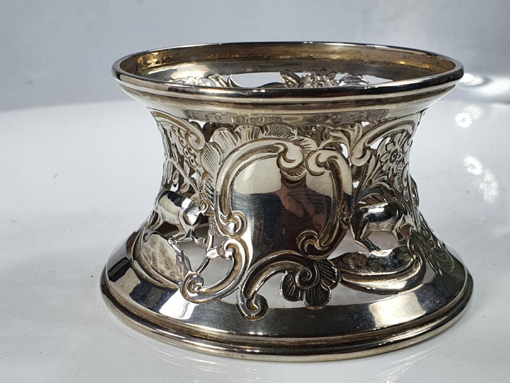 Superb Quality Antique Sterling Silver Dish Ring Nathan & Hayes c1908 View IV