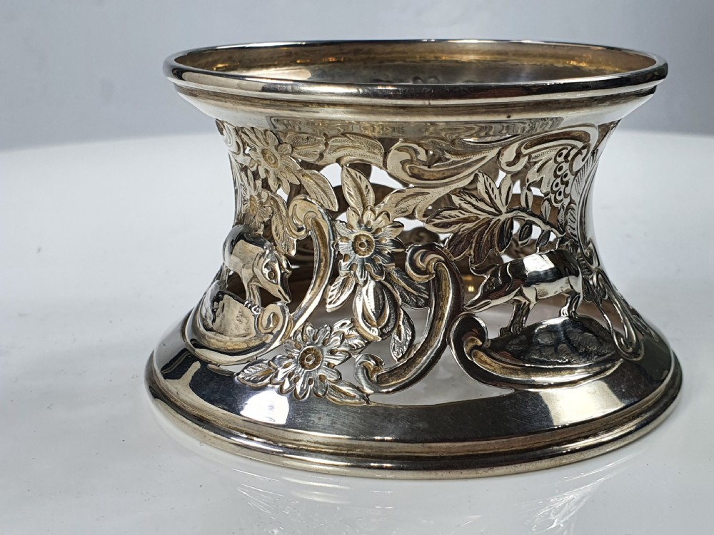 Superb Quality Antique Sterling Silver Dish Ring Nathan & Hayes c1908 View II