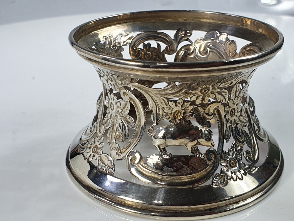 Superb Quality Antique Sterling Silver Dish Ring Nathan & Hayes c1908 View III