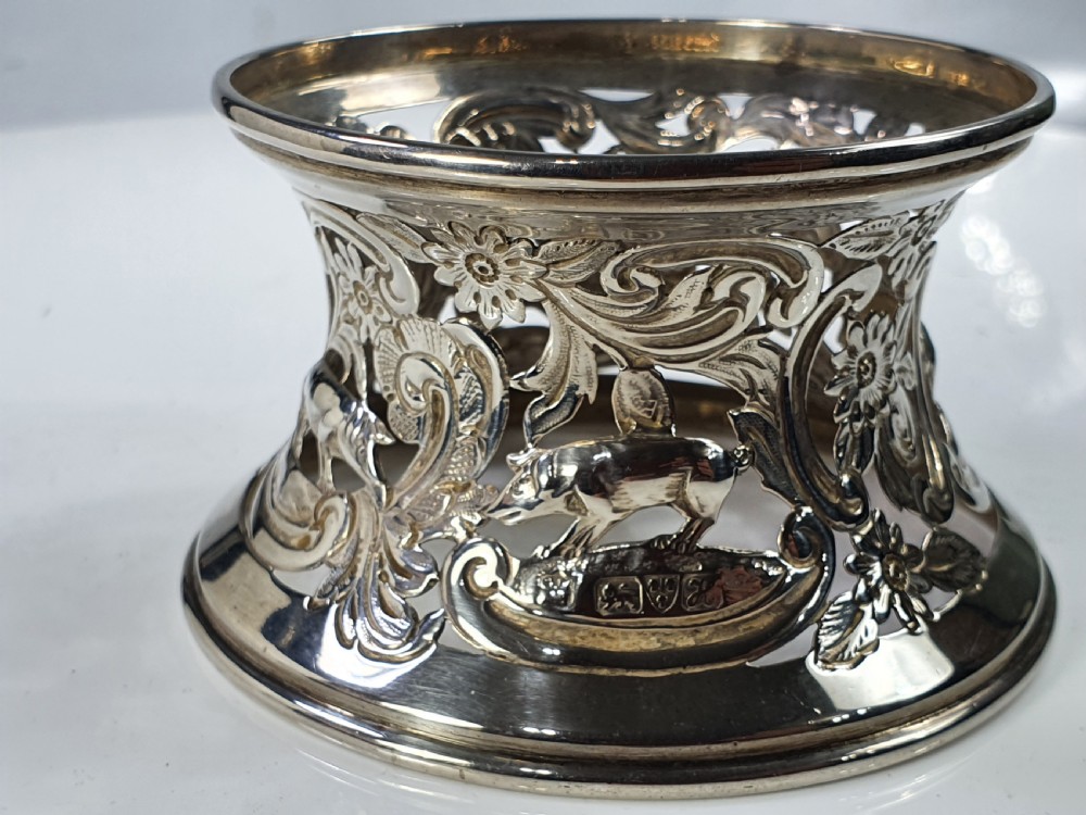 Superb Quality Antique Sterling Silver Dish Ring Nathan & Hayes c1908