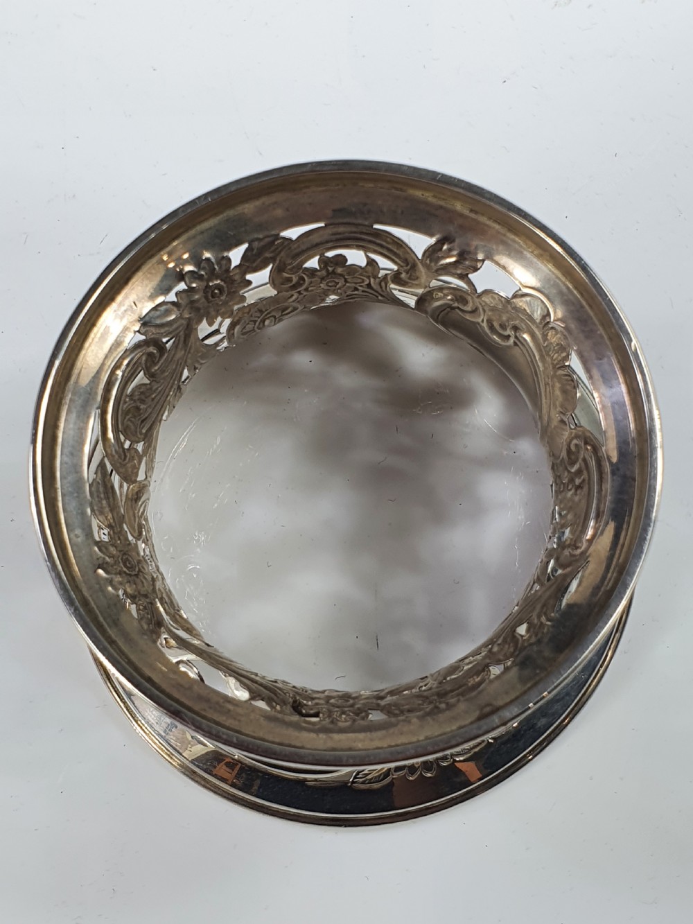 Superb Quality Antique Sterling Silver Dish Ring Nathan & Hayes c1908 View VII