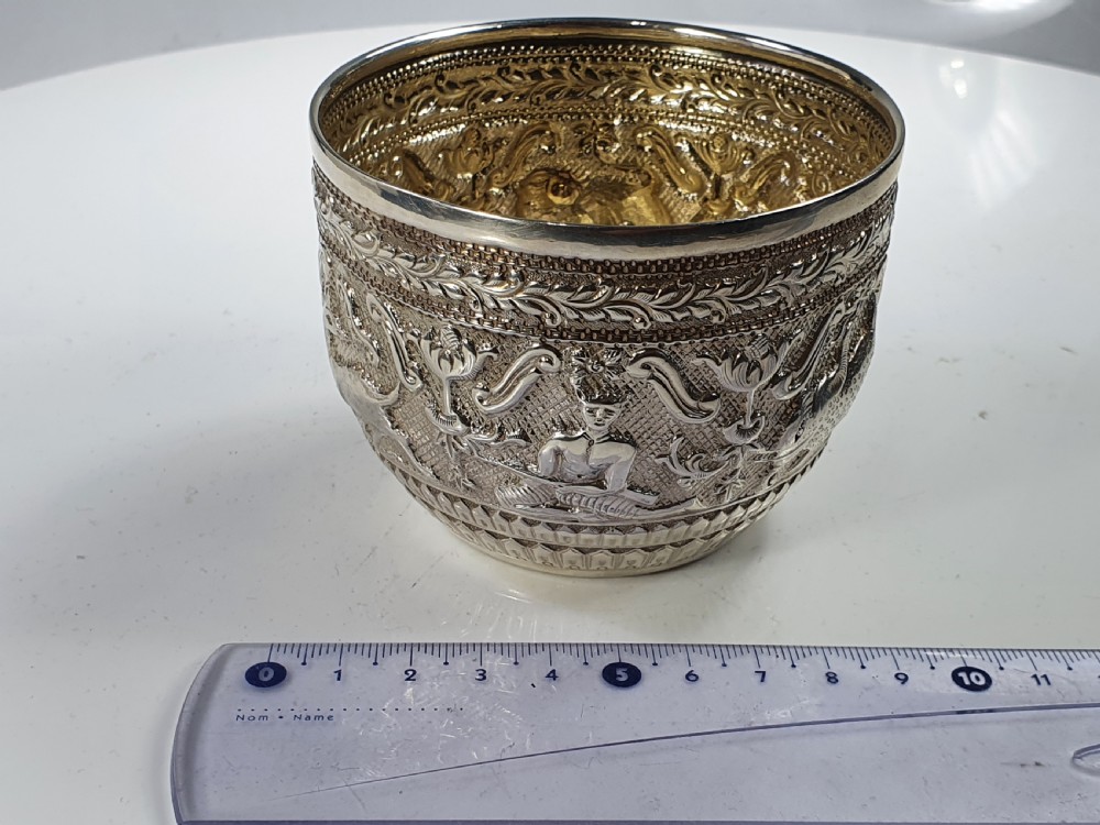 Superb Quality Large Charles Stuart Harris Silver Sugar Basin 1882 View III