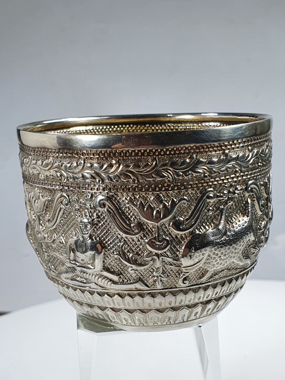 Superb Quality Large Charles Stuart Harris Silver Sugar Basin 1882 View IV