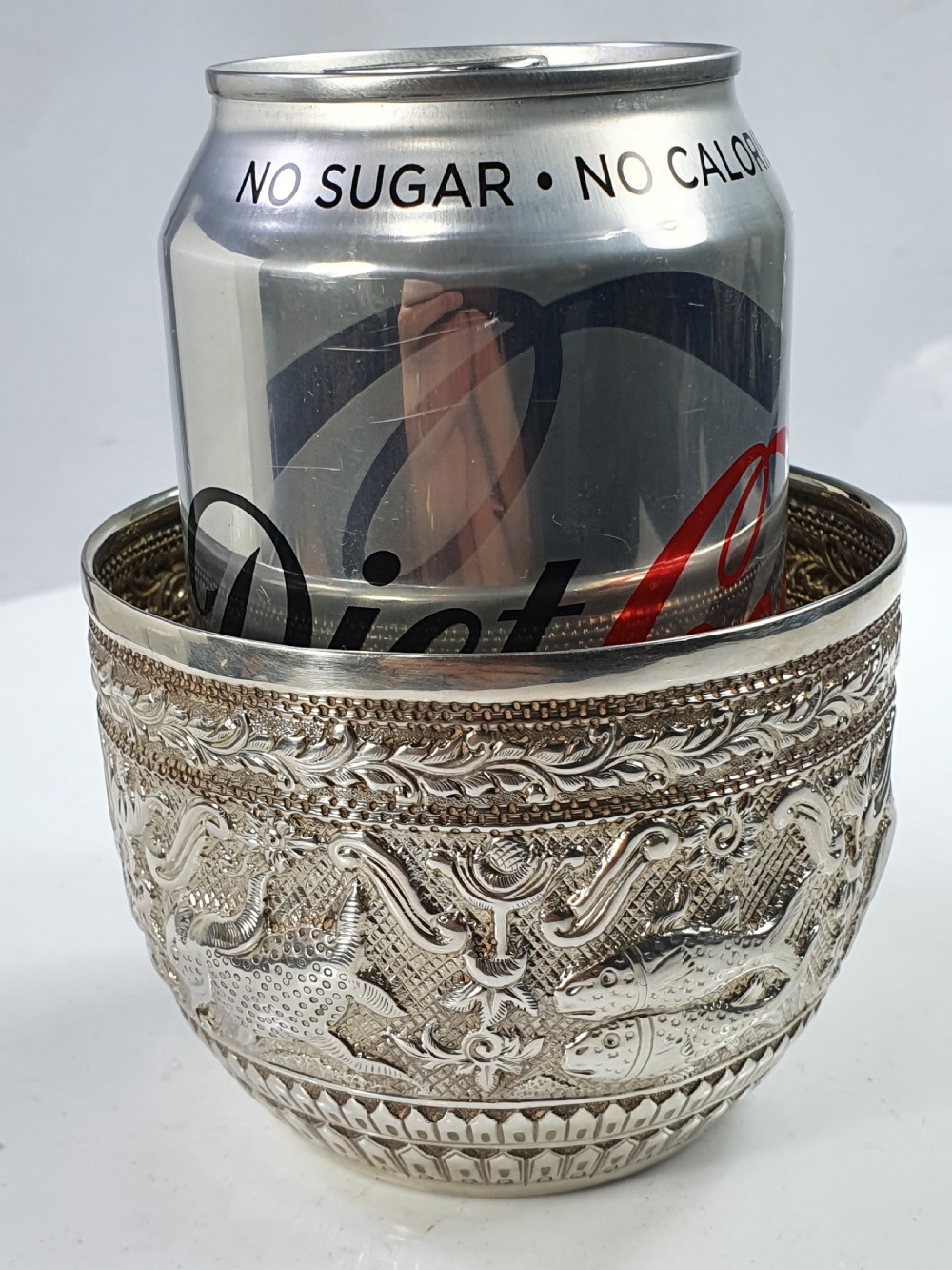 Superb Quality Large Charles Stuart Harris Silver Sugar Basin 1882 View VII