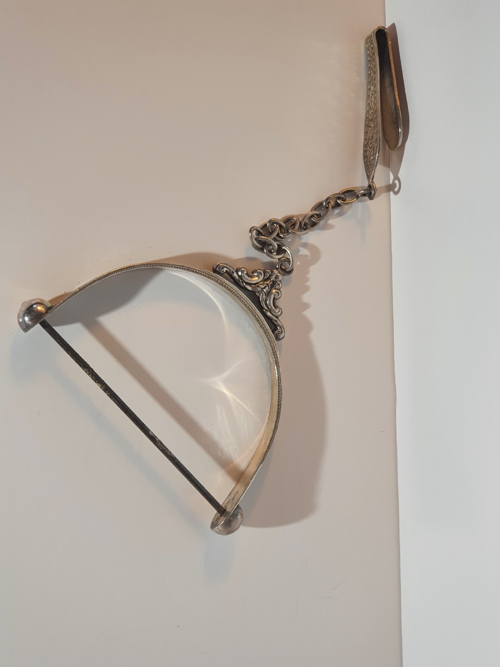 Rare & Unusual Levi & Salaman Victorian Silver String Holder 1876 View IX