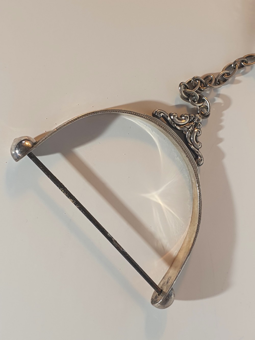 Rare & Unusual Levi & Salaman Victorian Silver String Holder 1876 View II