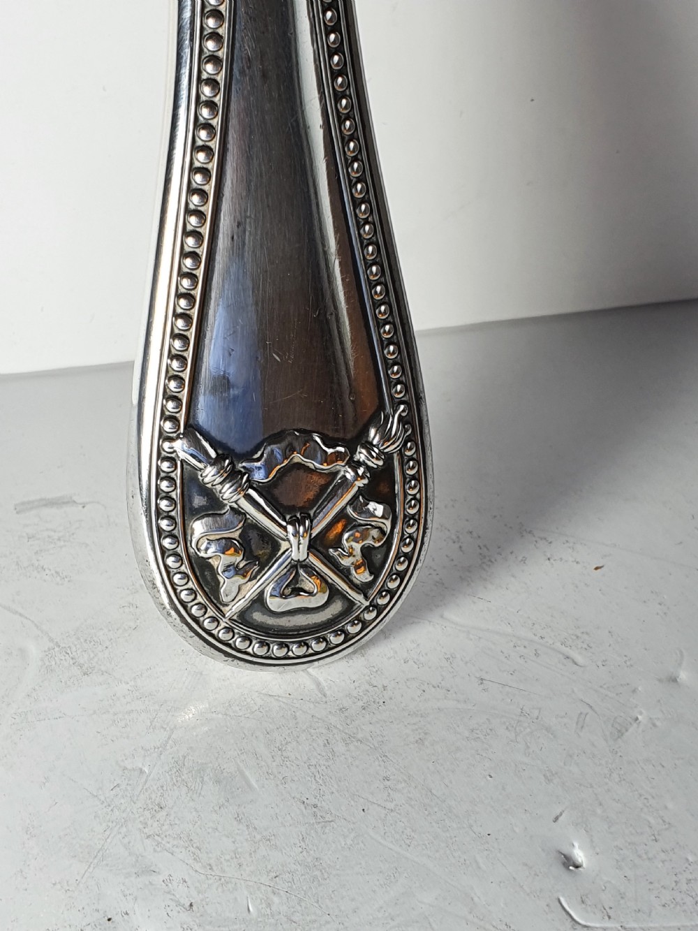 Exceptional Quality Large Silver Hand Mirror 1911 View III