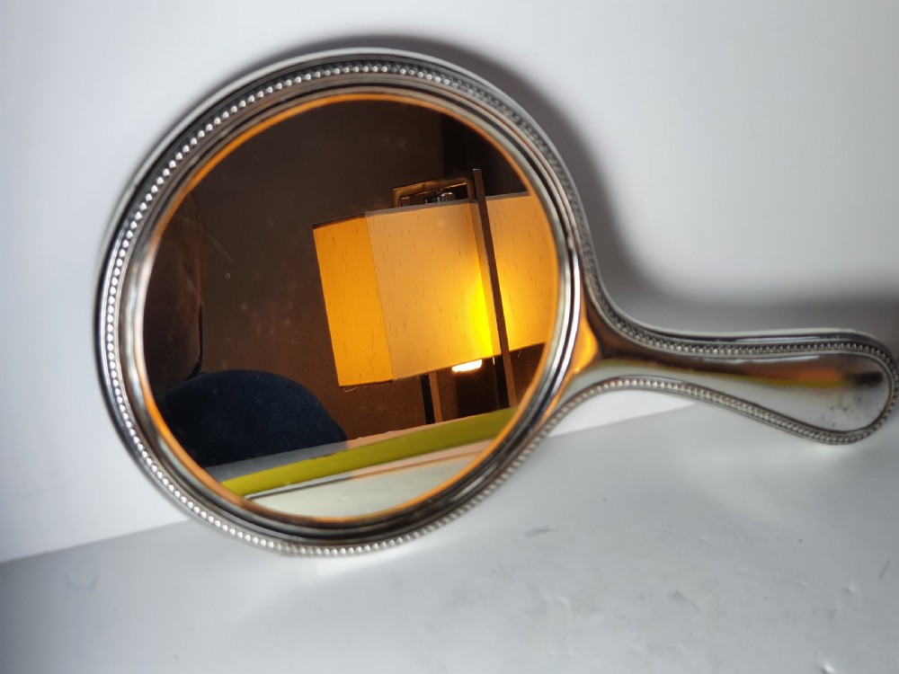 Exceptional Quality Large Silver Hand Mirror 1911 View VI