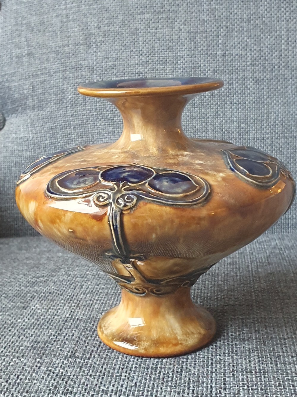 Attractive Royal Doulton Arts & Crafts Vase c1905 View II