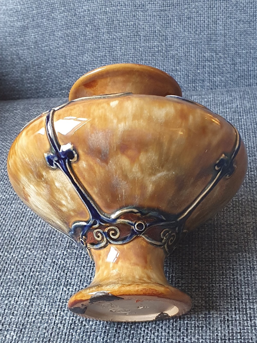 Attractive Royal Doulton Arts & Crafts Vase c1905 View V