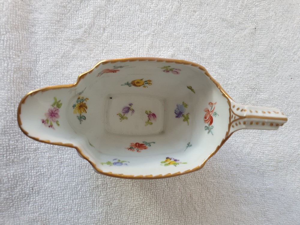 Late 19thc Dresden Florally Painted Milk Jug View IX