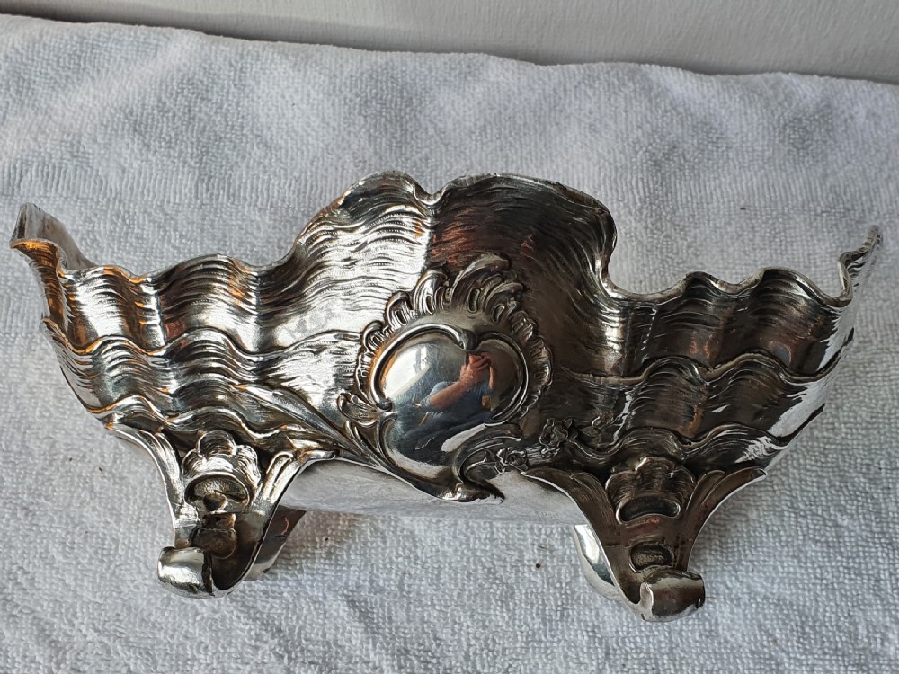 Beautiful Art Nouveau Silver Plated Fruit Dish View III