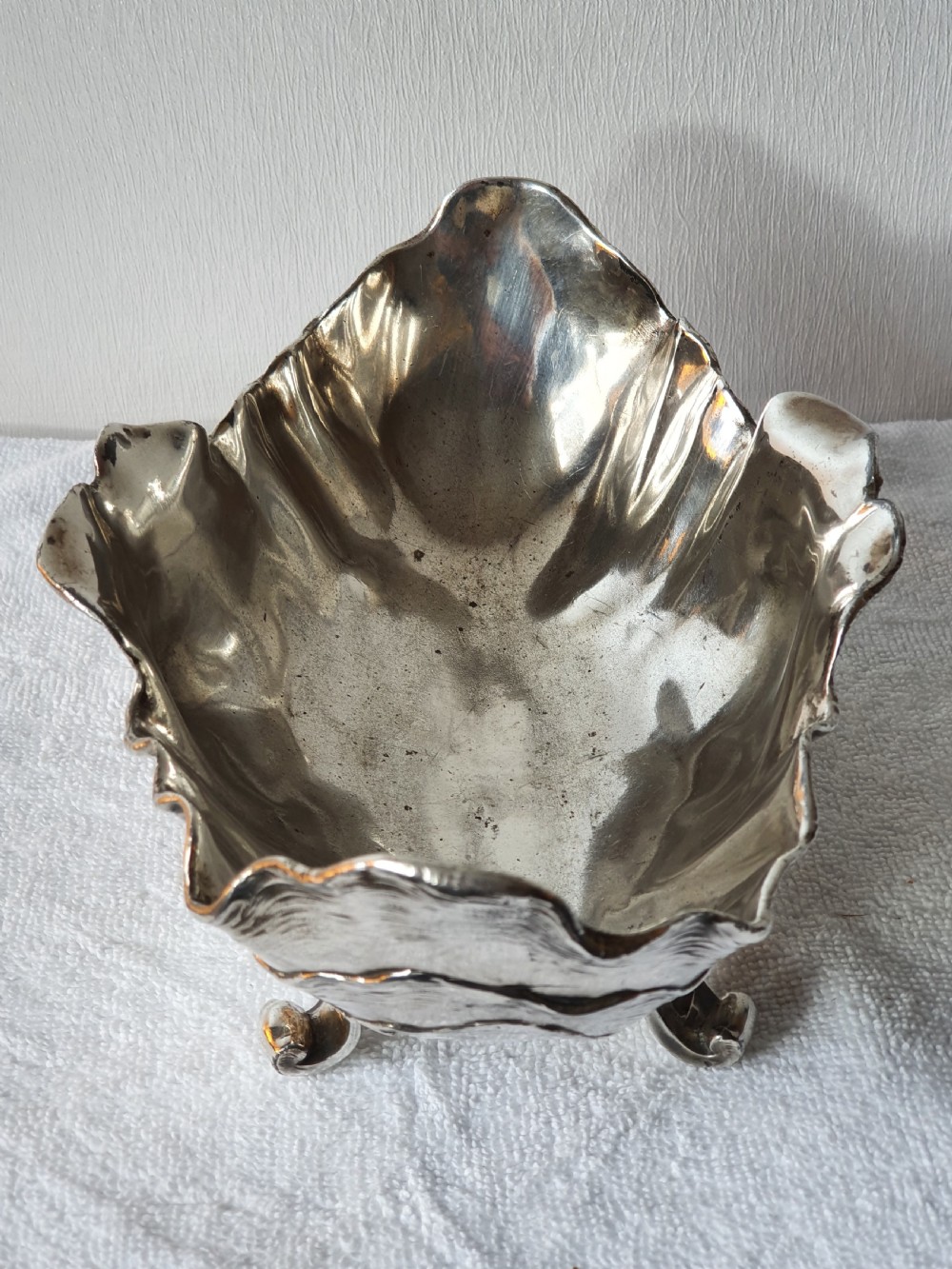 Beautiful Art Nouveau Silver Plated Fruit Dish View V