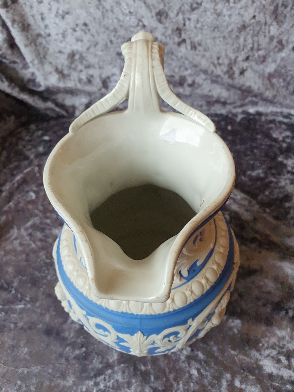 Charles Meigh Four Seasons Parian Jug c1850 View III