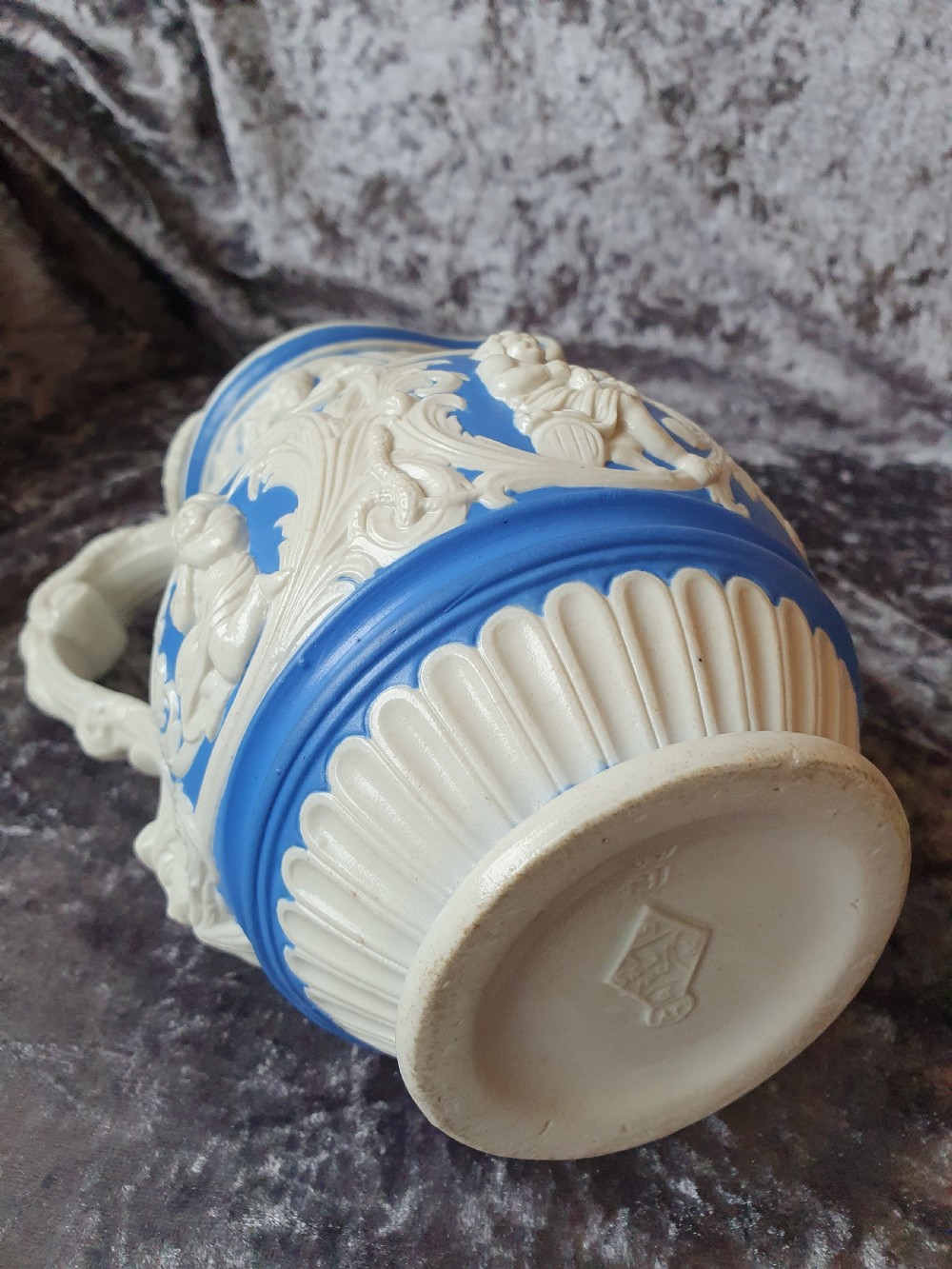 Charles Meigh Four Seasons Parian Jug c1850 View VI