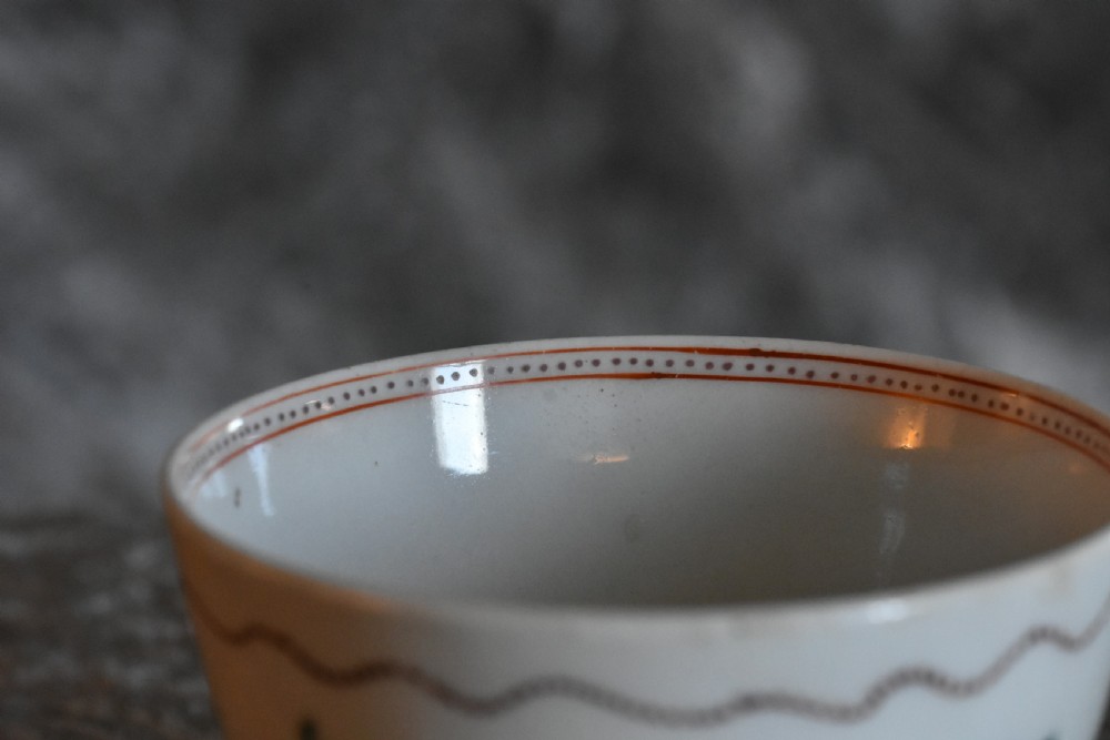 Exquisite 18th Century Tea Bowl & Saucer View V