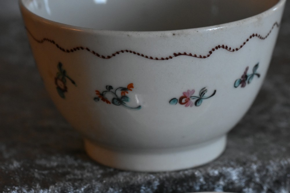Exquisite 18th Century Tea Bowl & Saucer View VII