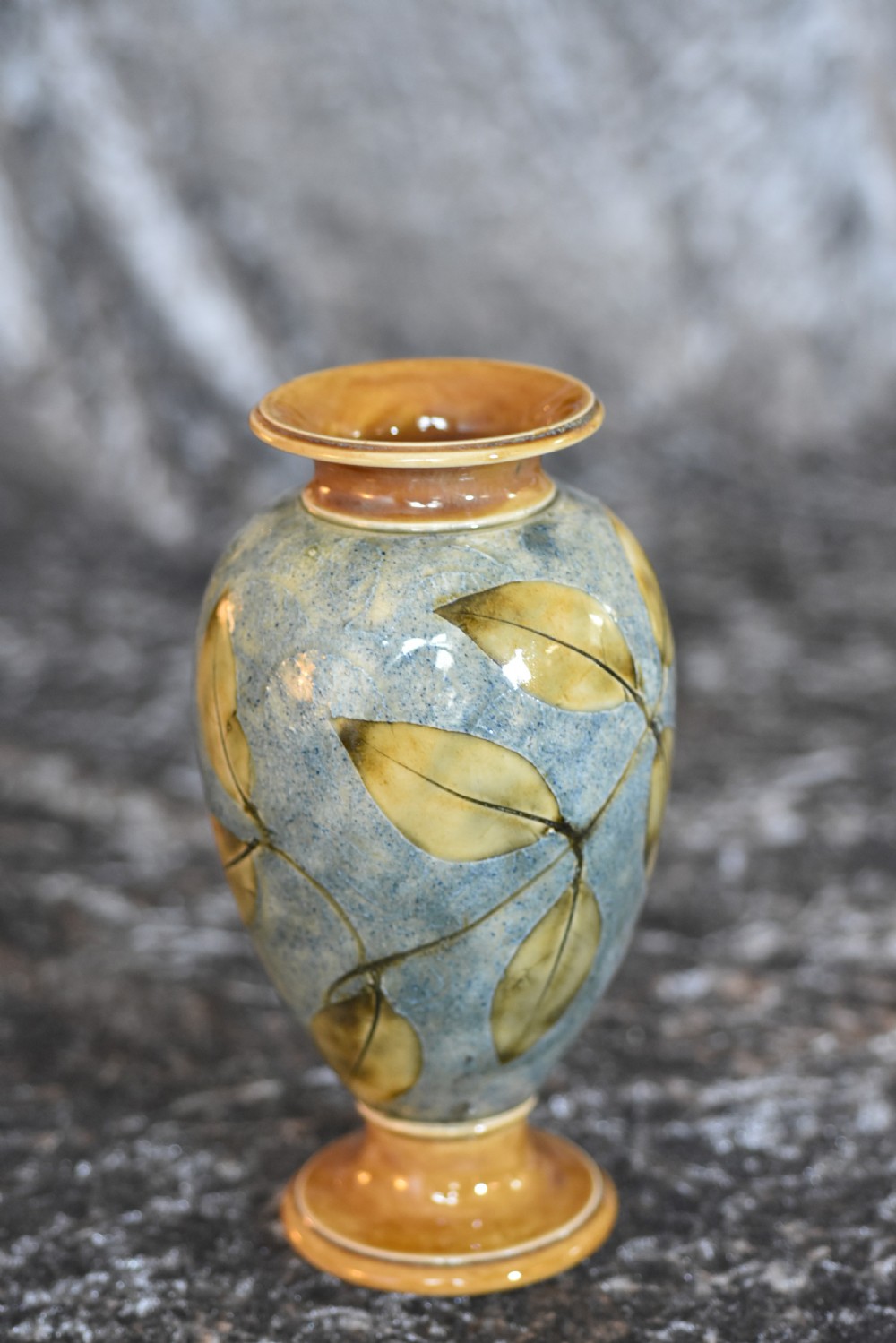 Fabulous Antique Royal Doulton Leaf Vase c1920
