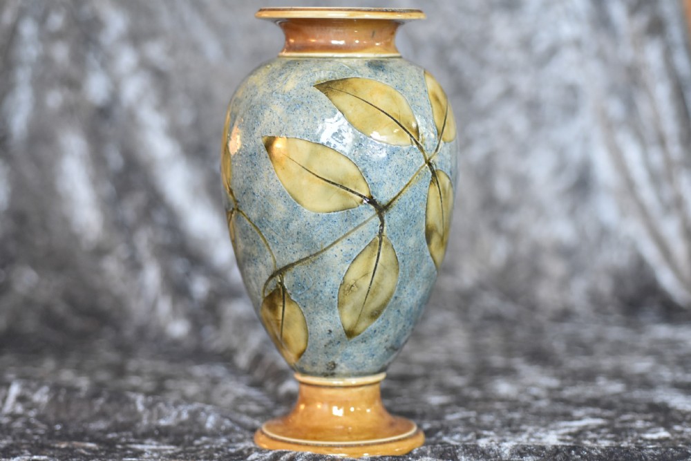 Fabulous Antique Royal Doulton Leaf Vase c1920 View II