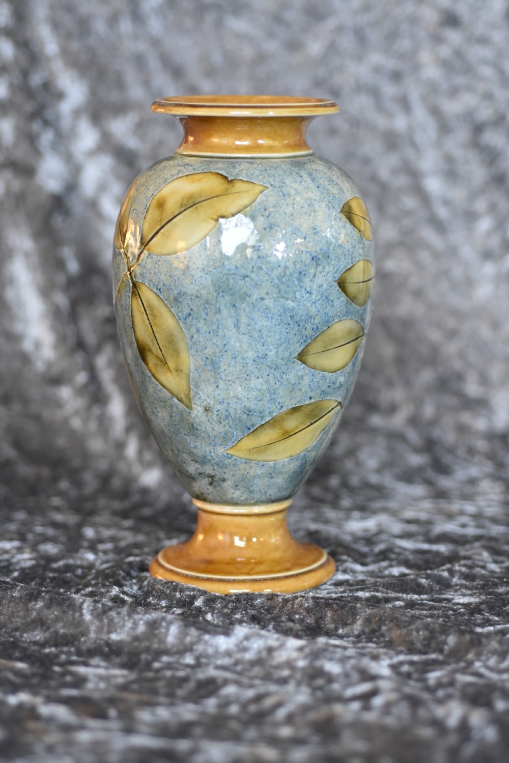 Fabulous Antique Royal Doulton Leaf Vase c1920 View IV