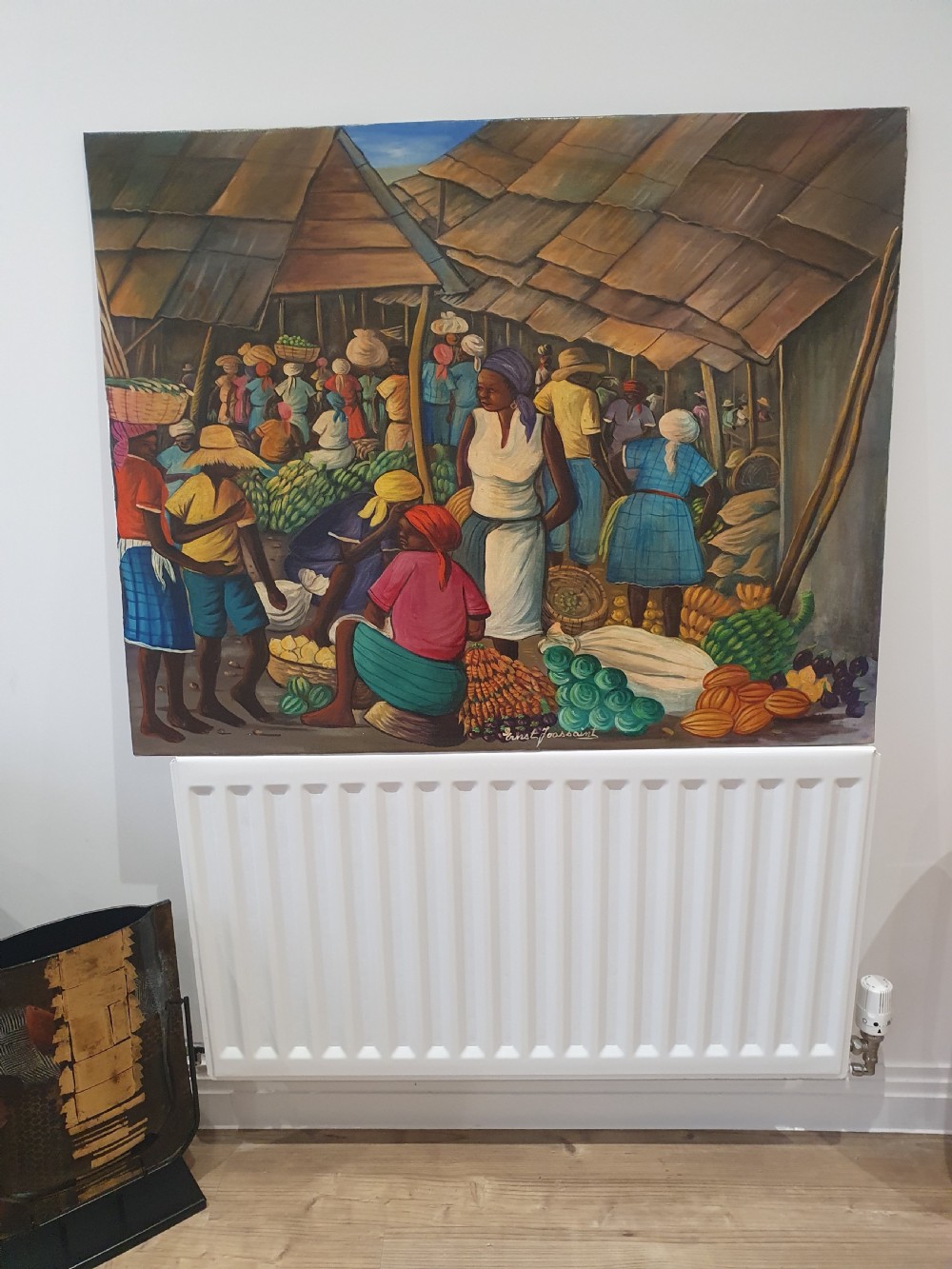Large Impressive Ernst Joaissant Oil on Canvas on Board c1960 View II