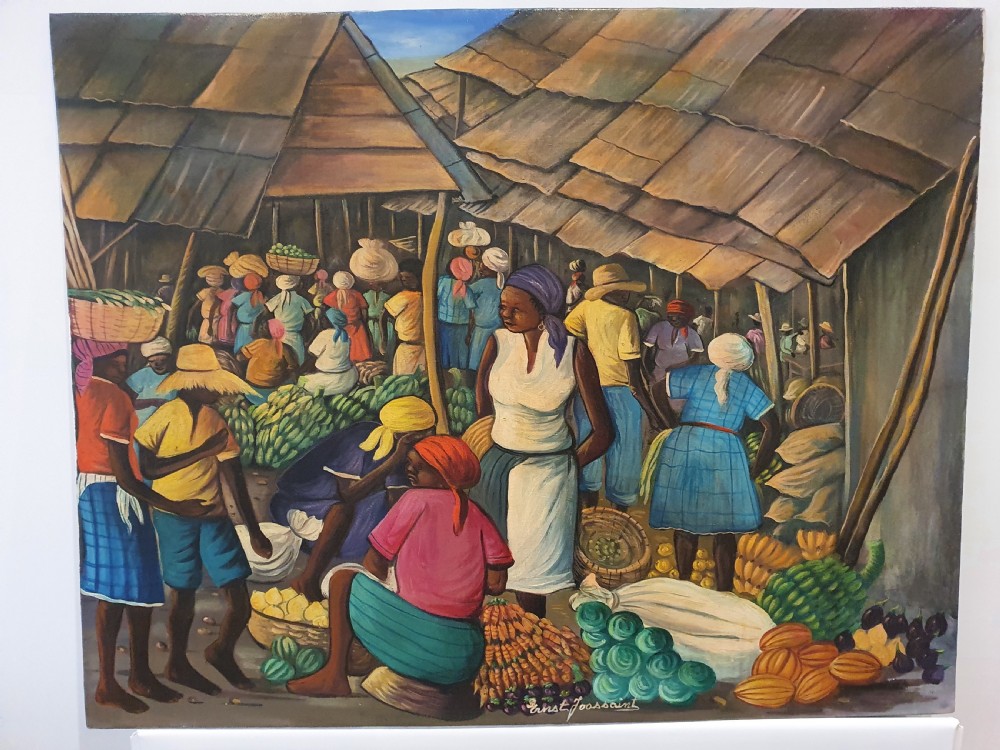 Large Impressive Ernst Joaissant Oil on Canvas on Board c1960