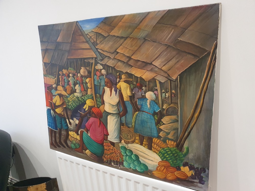 Large Impressive Ernst Joaissant Oil on Canvas on Board c1960 View V