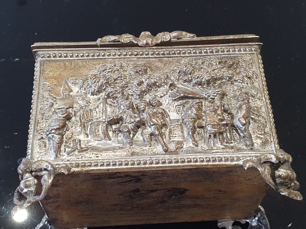 Beautiful Detailed Rare 19th Century 'A.B.PARIS' Jewellery Casket View II