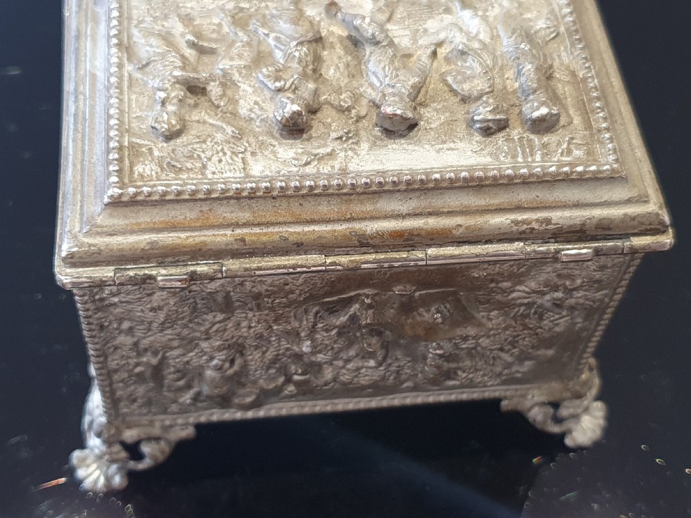 Beautiful Detailed Rare 19th Century 'A.B.PARIS' Jewellery Casket View VIII