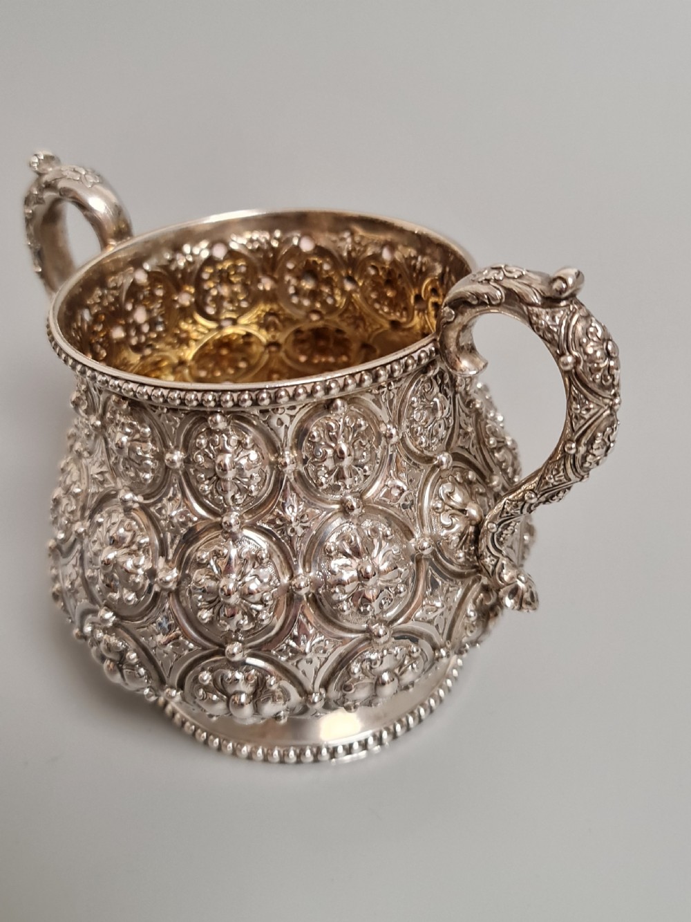 Monumental Robert Hennell HM Silver Sugar Basin 483gm  View III