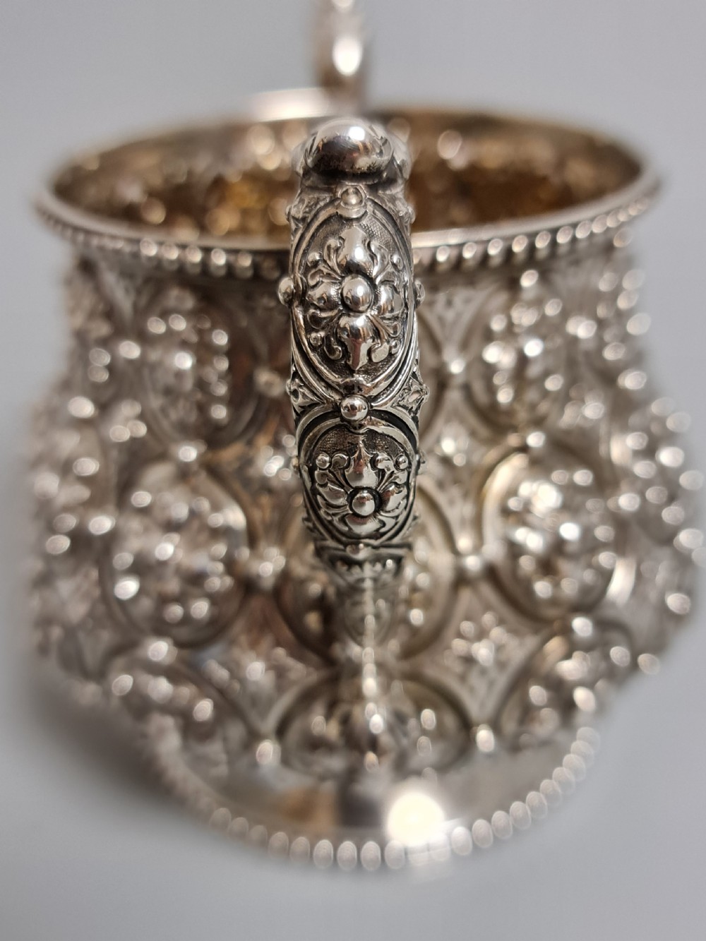 Monumental Robert Hennell HM Silver Sugar Basin 483gm  View IV