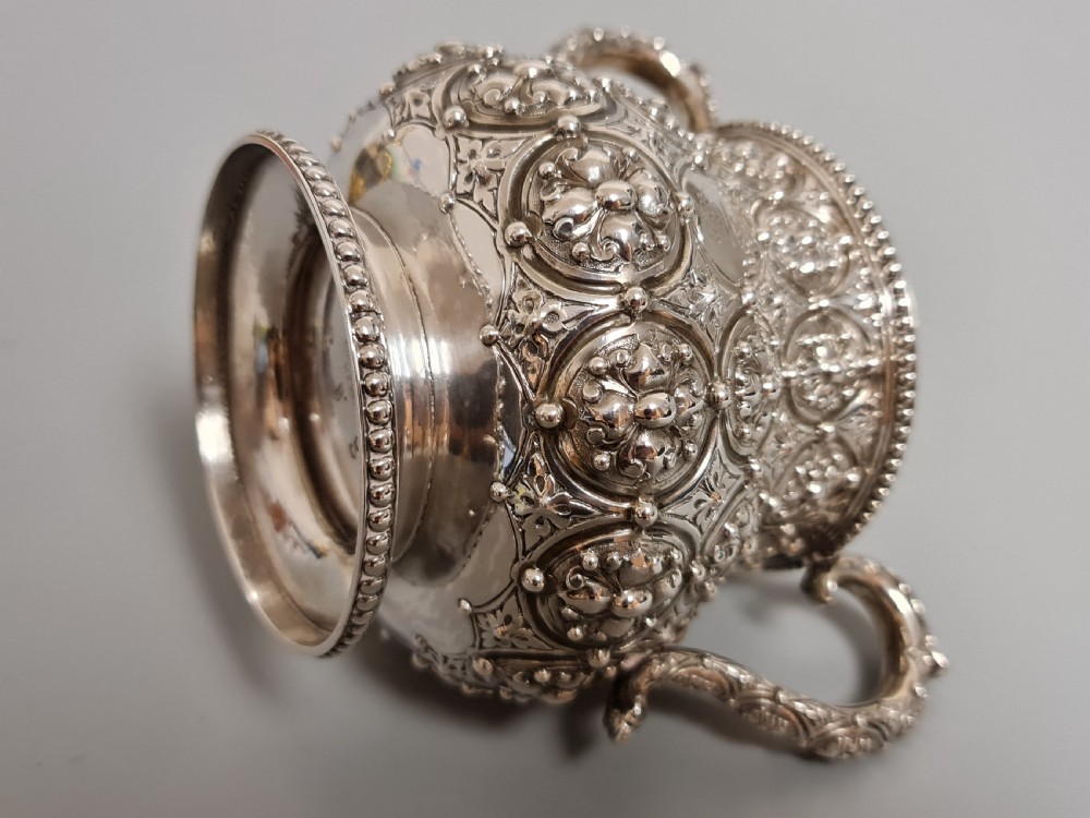 Monumental Robert Hennell HM Silver Sugar Basin 483gm  View IX