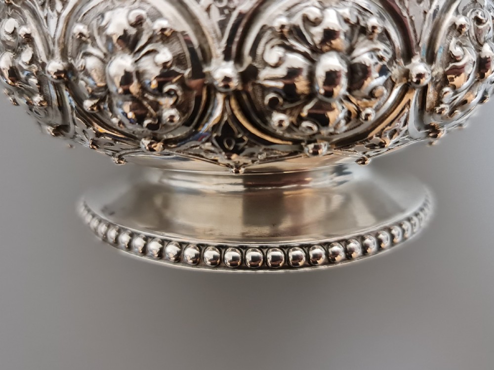 Monumental Robert Hennell HM Silver Sugar Basin 483gm  View XIII