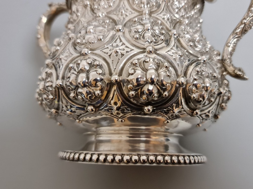 Monumental Robert Hennell HM Silver Sugar Basin 483gm  View XV