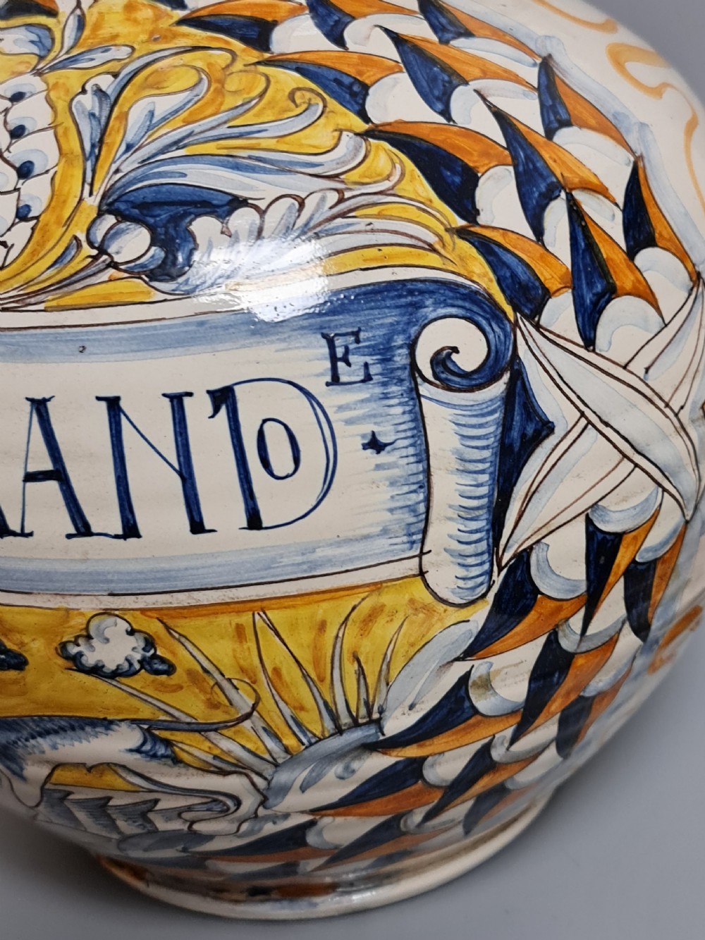Absolutely Huge 19th Maiolica Jug  View XII