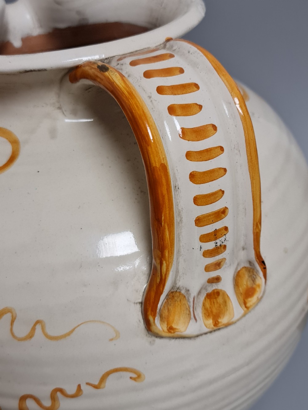 Absolutely Huge 19th Maiolica Jug  View XIII