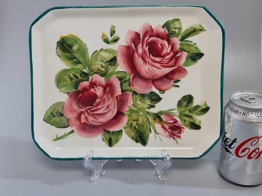 Rare Wemyss Ware 'Cabbage Roses' Comb Tray c1900 View VII