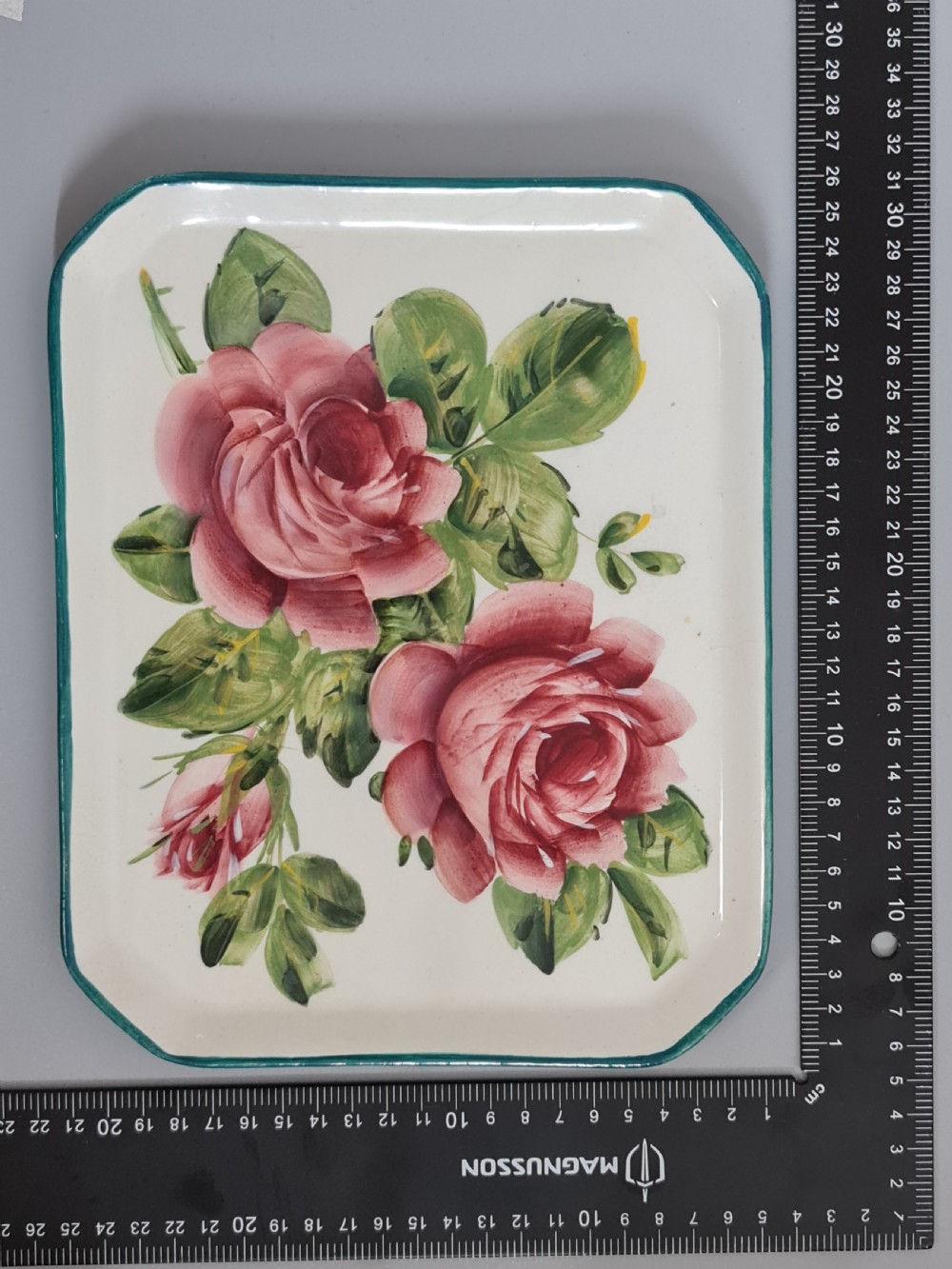 Rare Wemyss Ware 'Cabbage Roses' Comb Tray c1900 View VIII