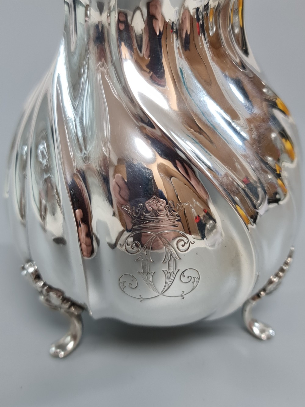 Beautiful A.Michelson Silver Tea Caddy c1900 View V