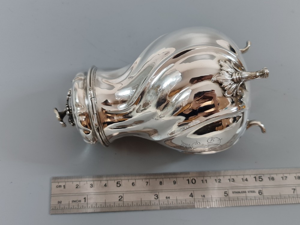 Beautiful A.Michelson Silver Tea Caddy c1900 View XII
