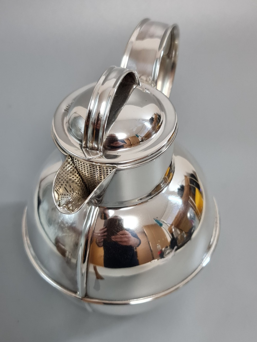 LARGE Solid Silver JERSEY STYLE MILK JUG 1939 Birmingham Sterling Cream Jug View XI
