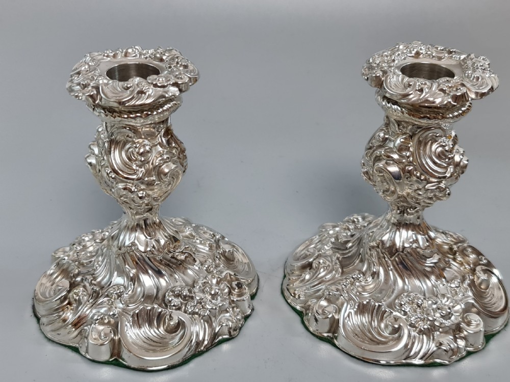 Stunning Mappin Brothers Victorian SP Candlesticks